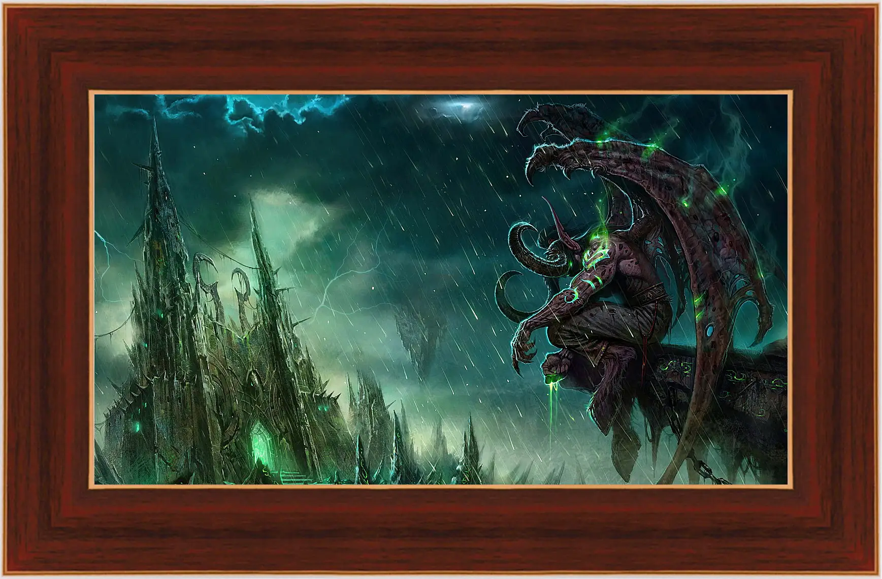 Картина в раме - wow, illidan, world of warcraft
