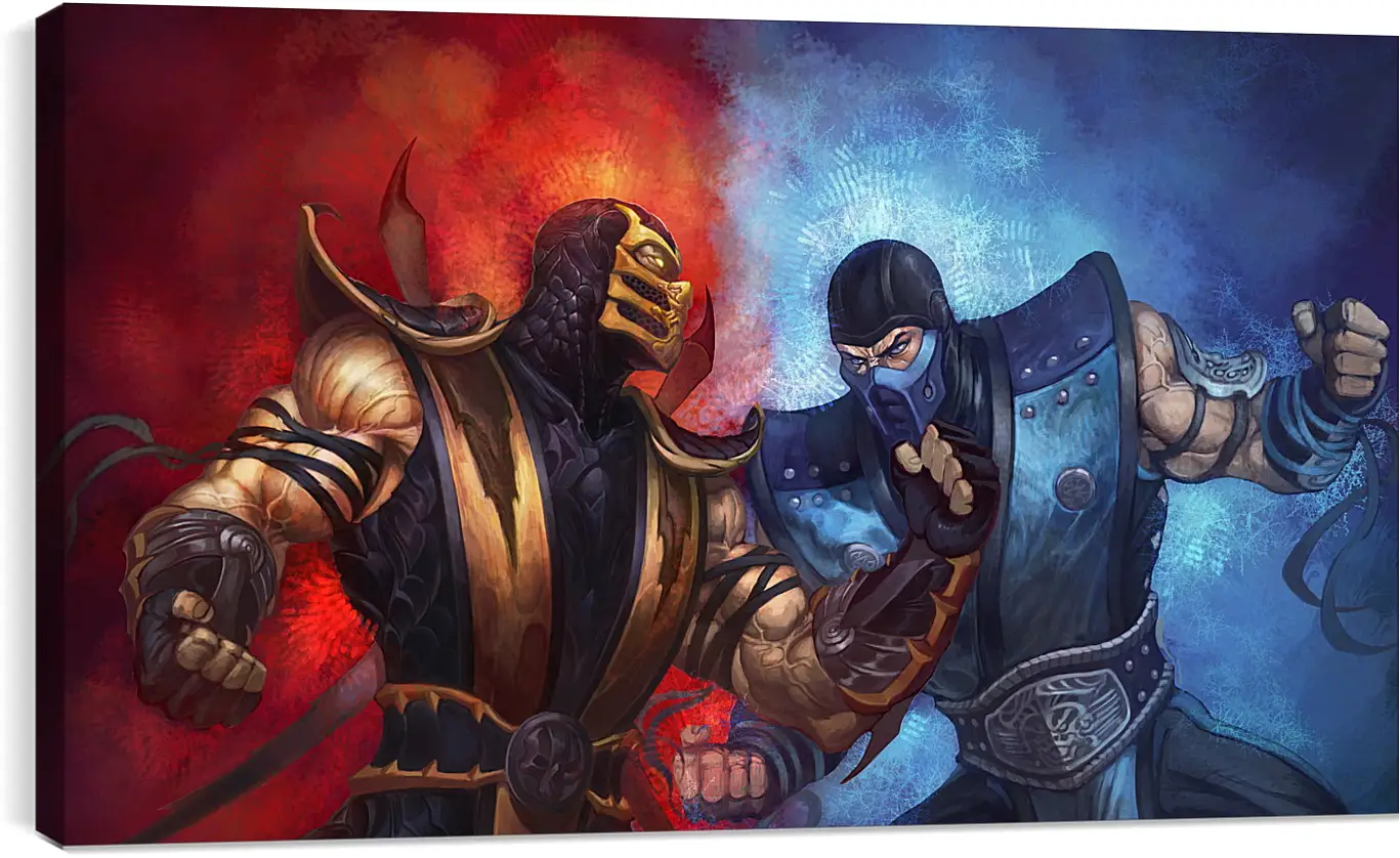 Постер и плакат - mortal kombat, scorpion, sub-zero