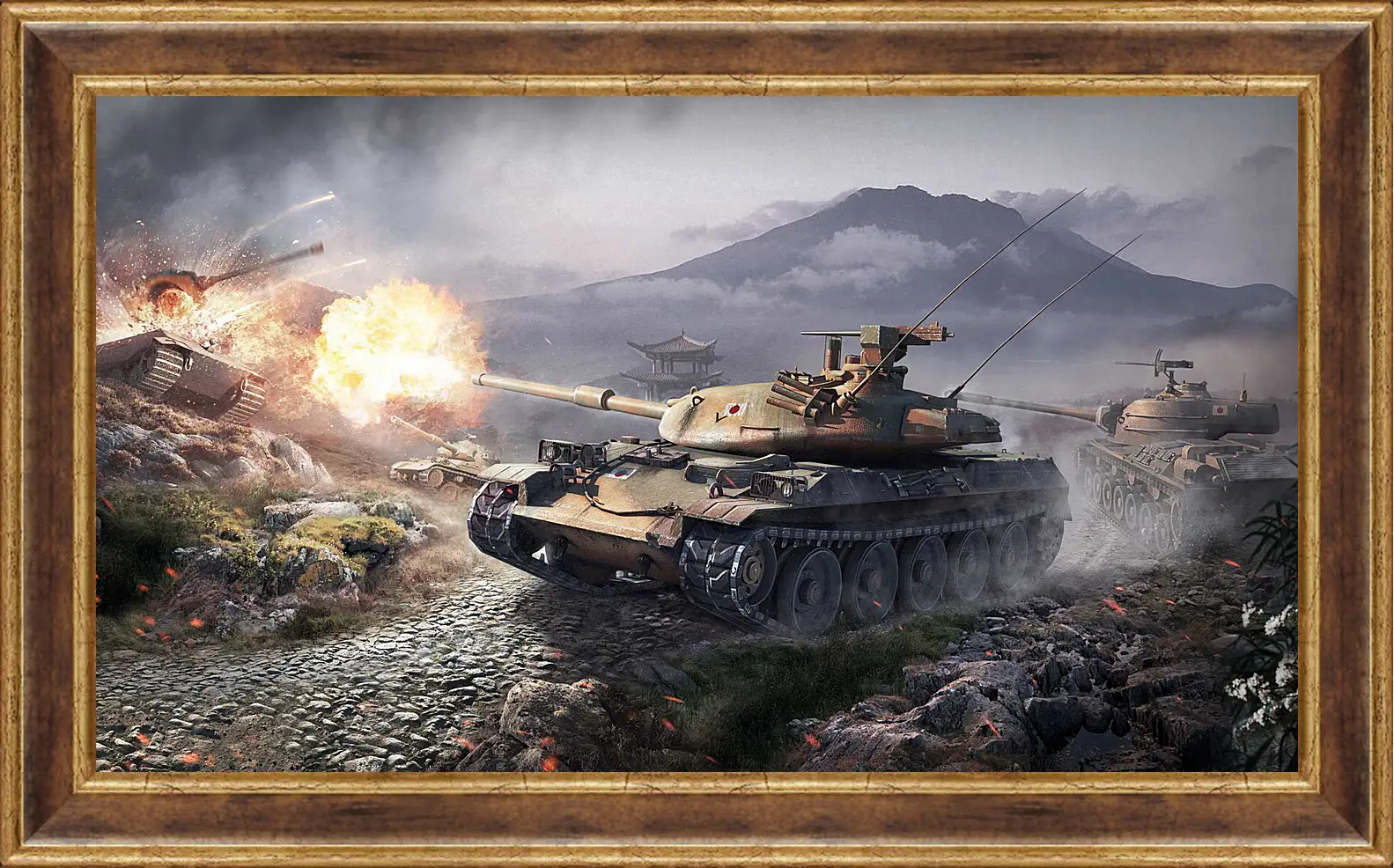 Картина в раме - world of tanks, wargaming net, wot