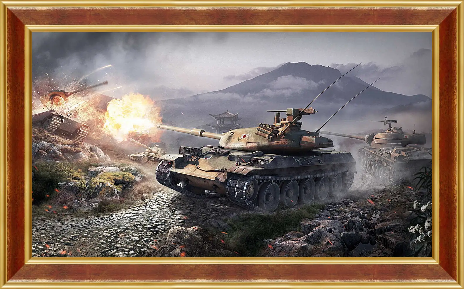 Картина в раме - world of tanks, wargaming net, wot