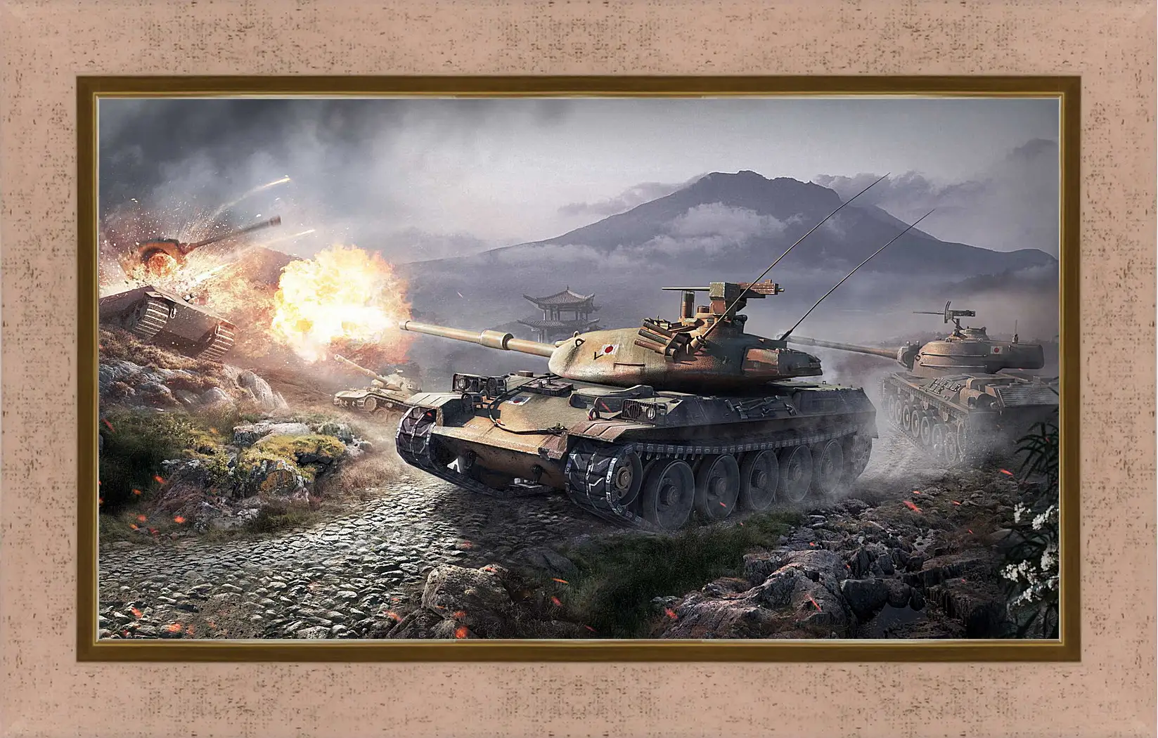 Картина в раме - world of tanks, wargaming net, wot