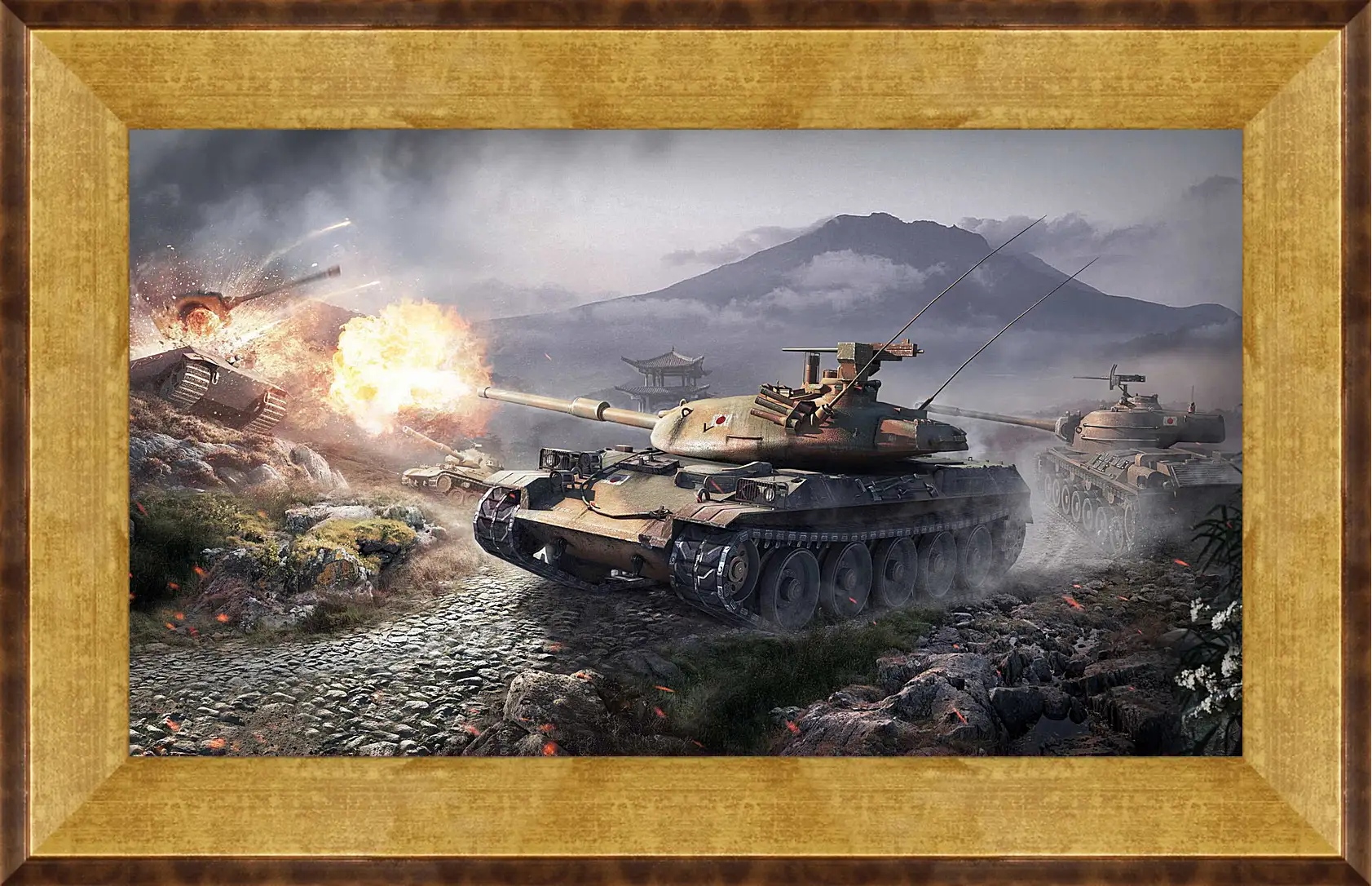 Картина в раме - world of tanks, wargaming net, wot