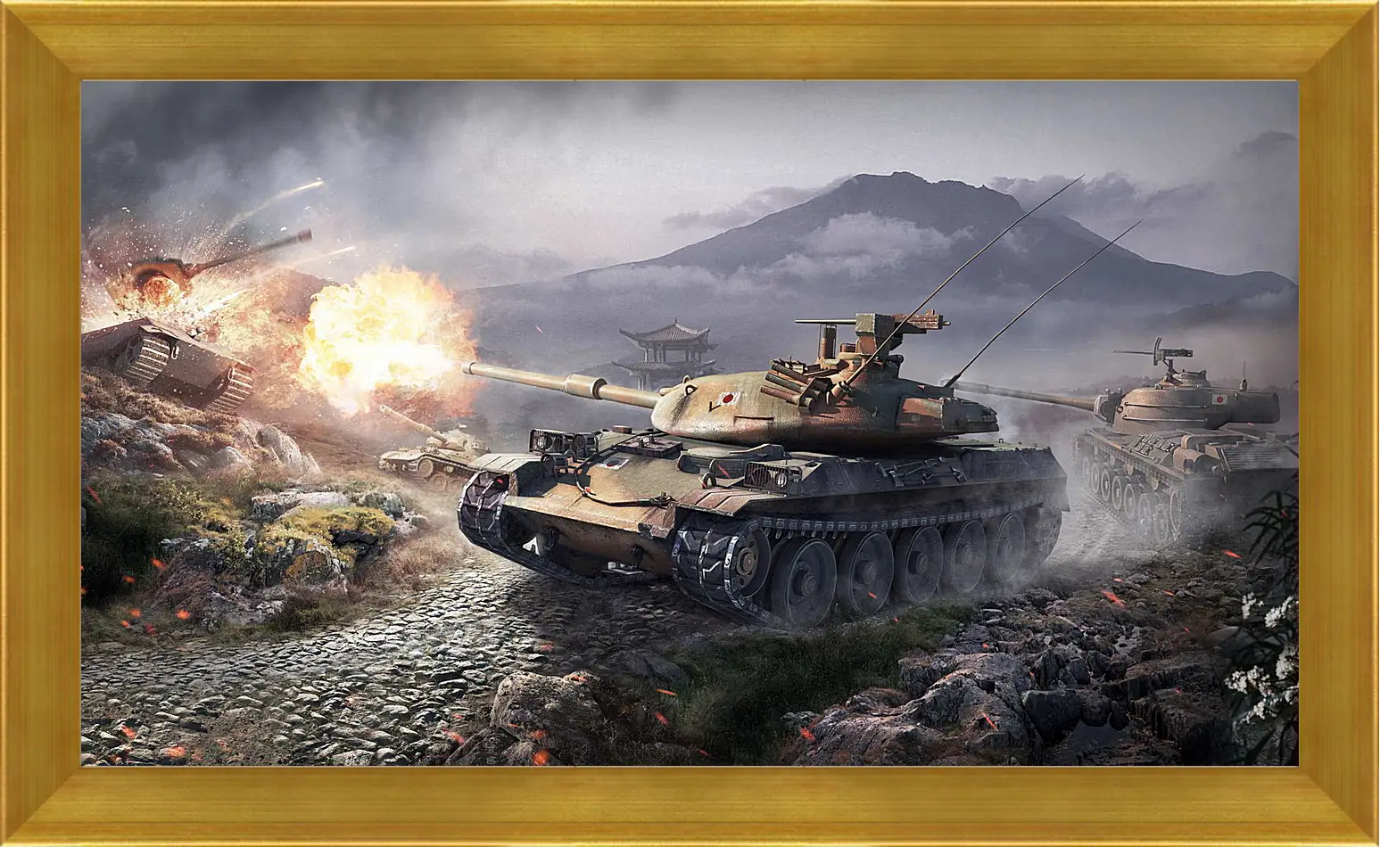 Картина в раме - world of tanks, wargaming net, wot