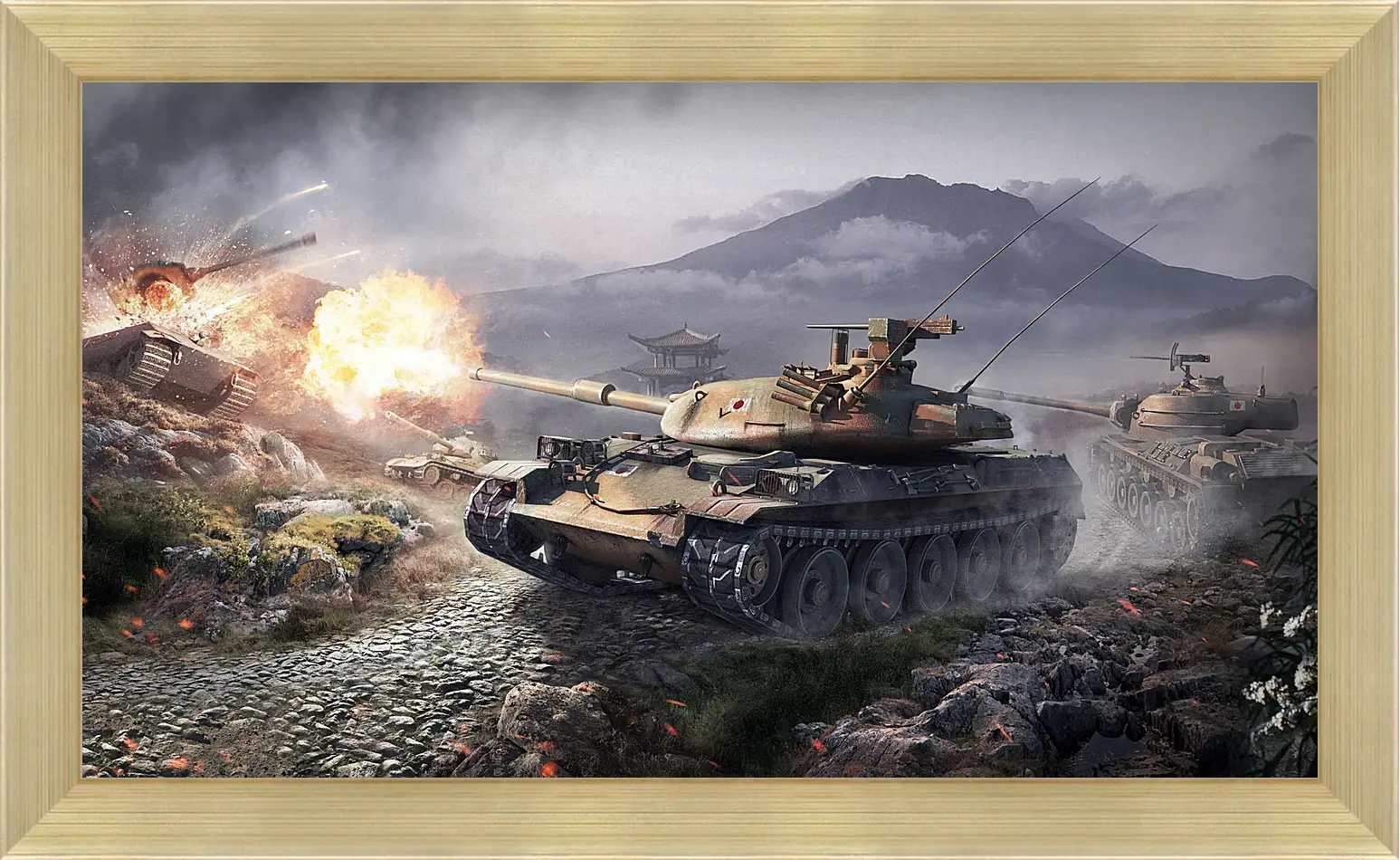 Картина в раме - world of tanks, wargaming net, wot