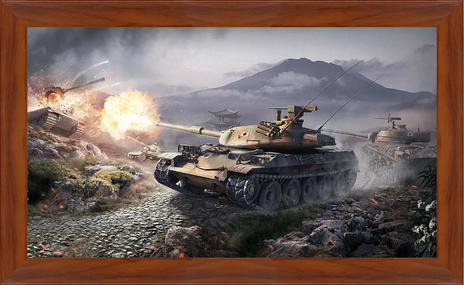 Картина в раме - world of tanks, wargaming net, wot