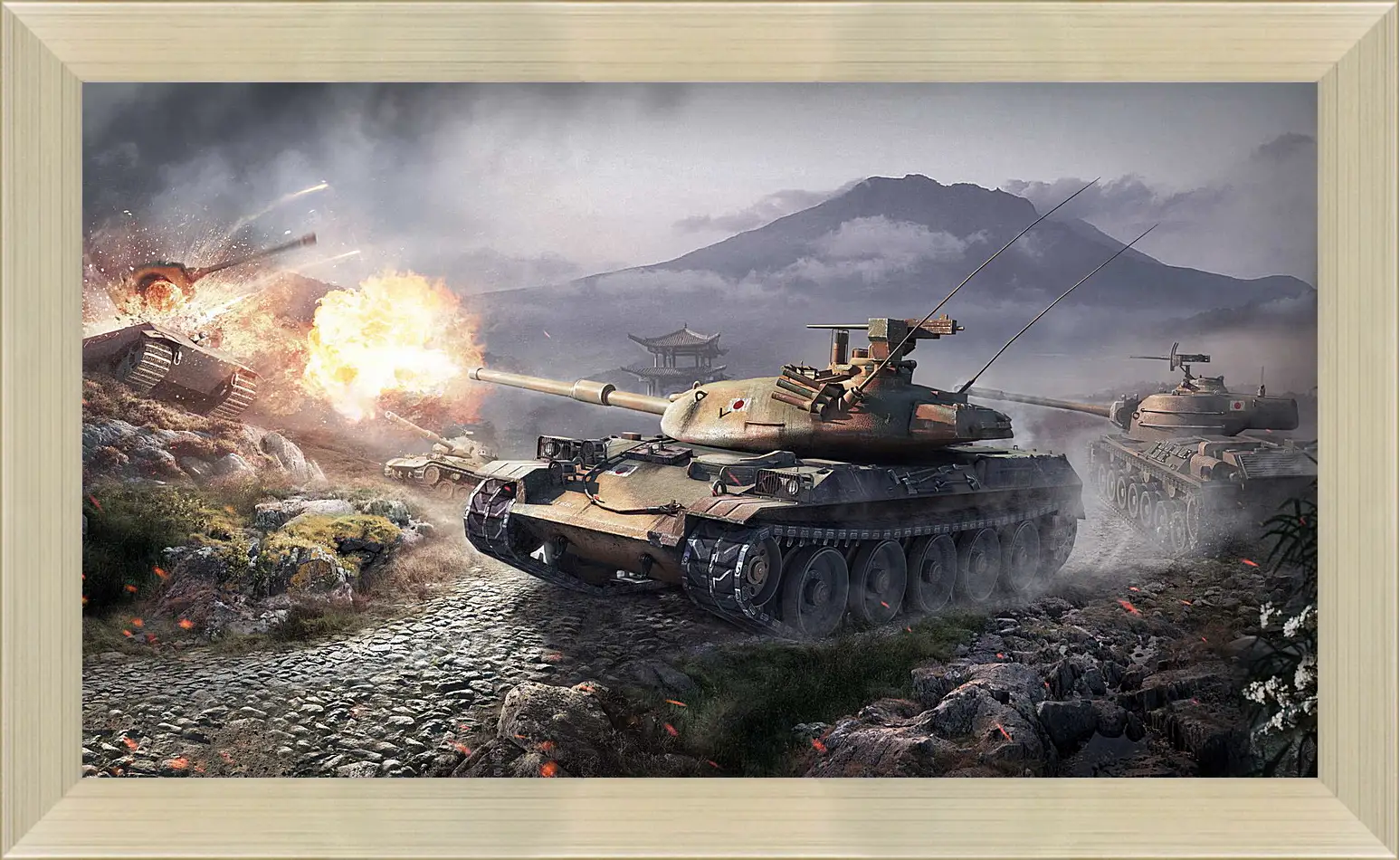 Картина в раме - world of tanks, wargaming net, wot