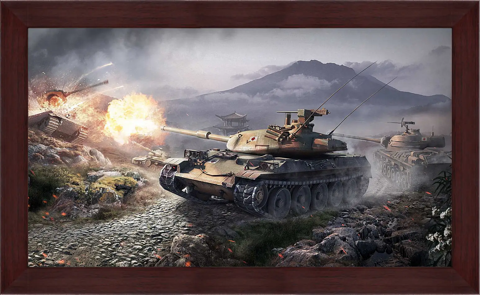 Картина в раме - world of tanks, wargaming net, wot