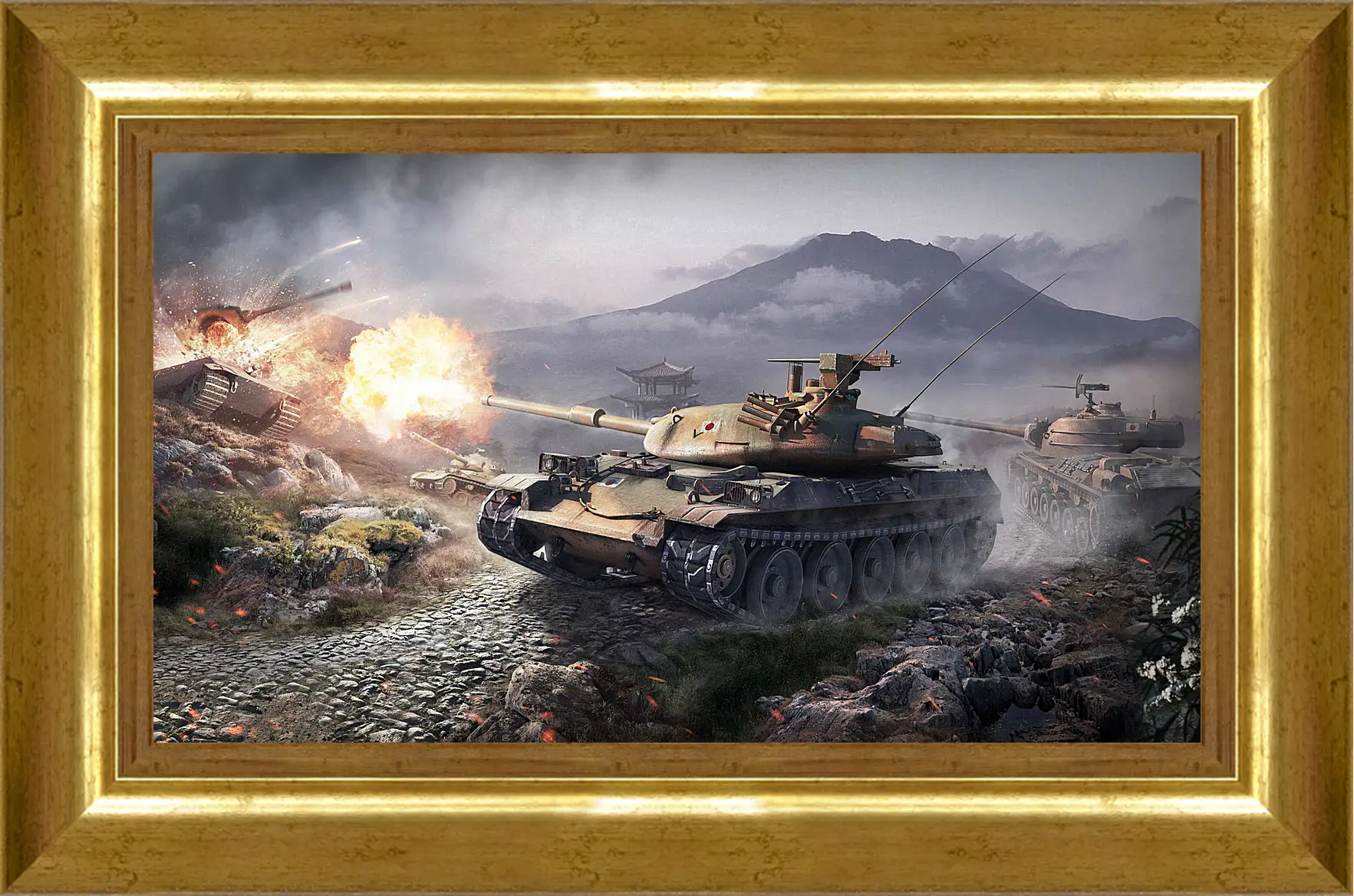 Картина в раме - world of tanks, wargaming net, wot