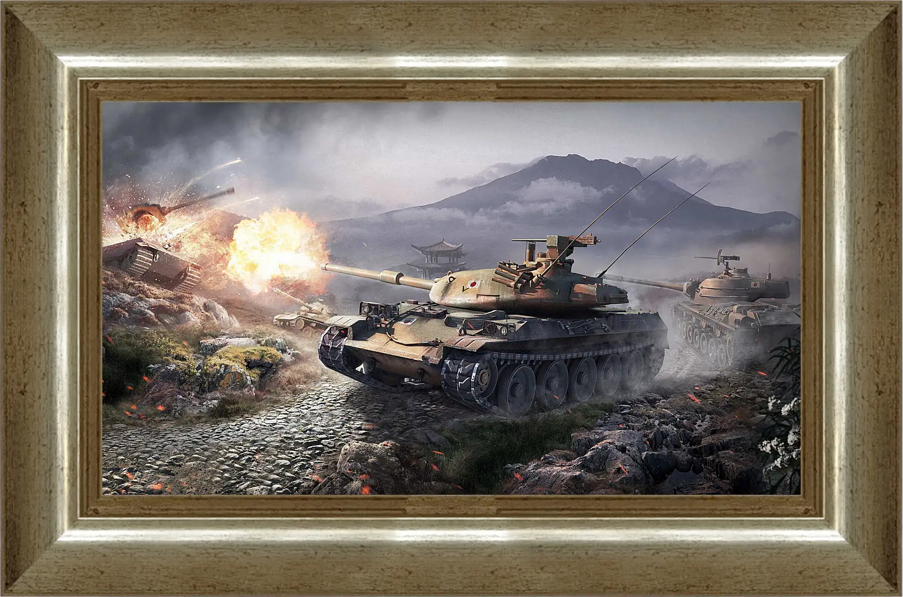 Картина в раме - world of tanks, wargaming net, wot