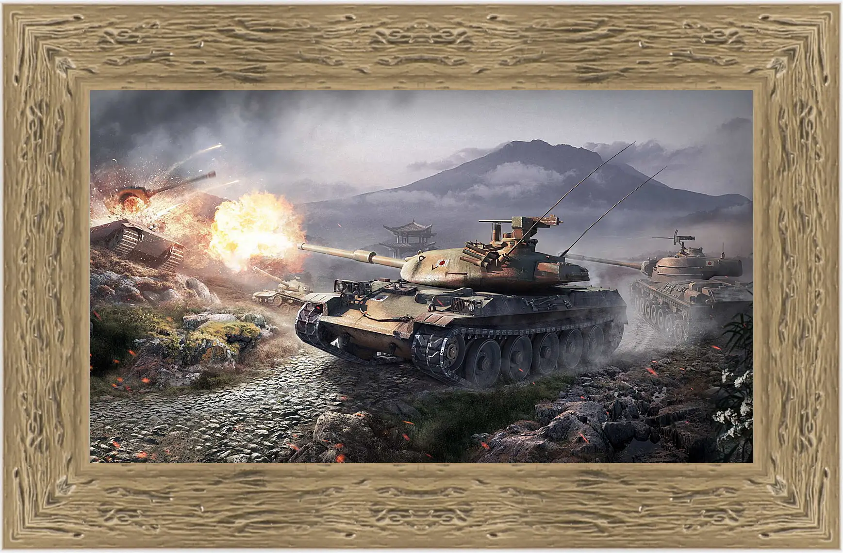 Картина в раме - world of tanks, wargaming net, wot