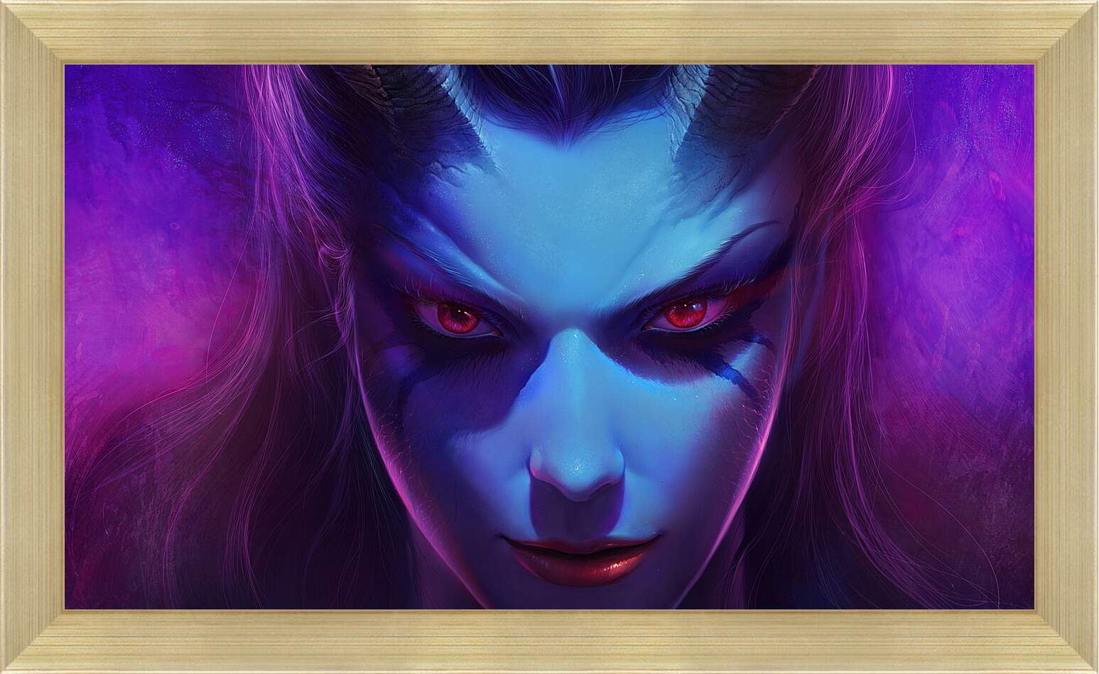 Картина в раме - dota 2, queen of pain, akasha