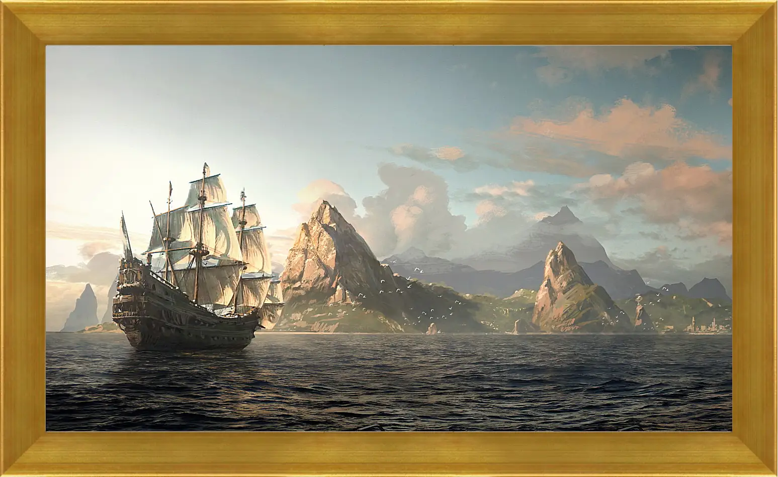 Картина в раме - assassin, pirate, edward kenway
