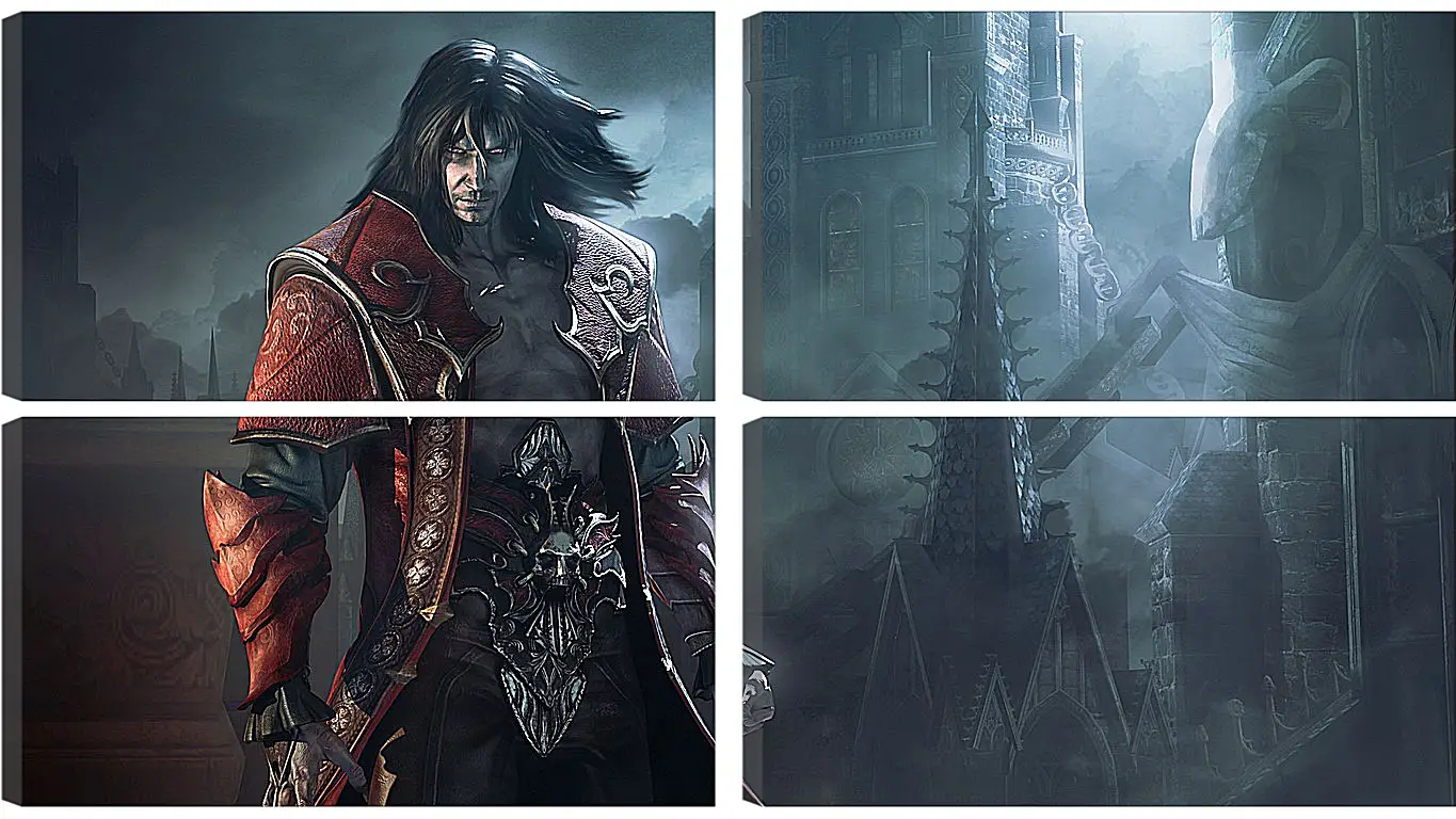 Модульная картина - castlevania lords of shadow 2, gabriel belmont, prince of darkness
