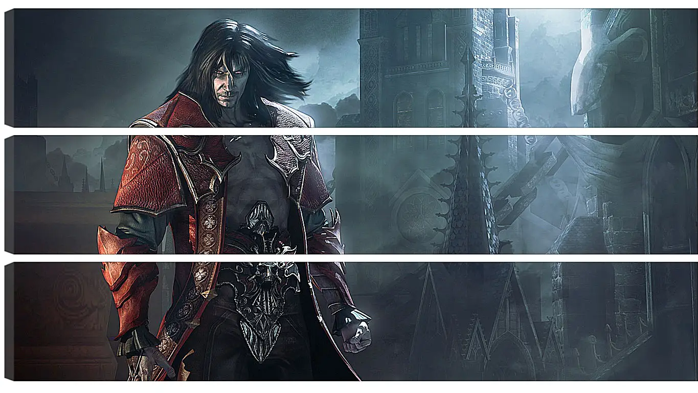 Модульная картина - castlevania lords of shadow 2, gabriel belmont, prince of darkness
