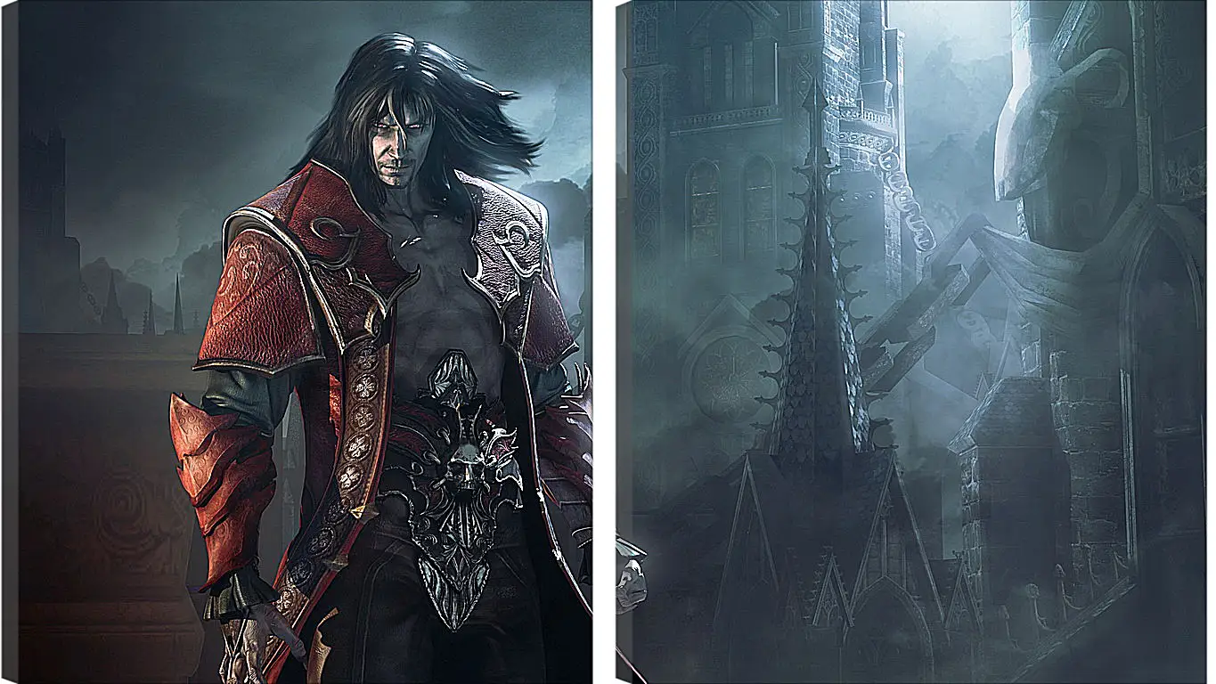 Модульная картина - castlevania lords of shadow 2, gabriel belmont, prince of darkness
