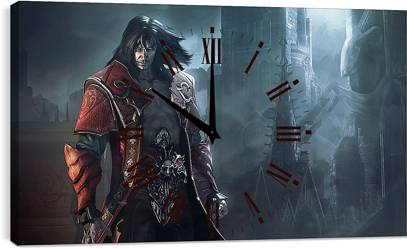 Часы картина - castlevania lords of shadow 2, gabriel belmont, prince of darkness
