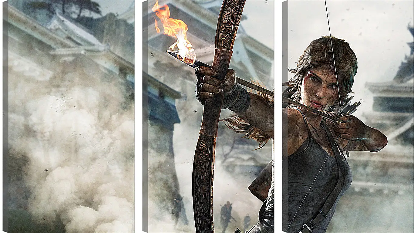 Модульная картина - tomb raider definitive edition, crystal dynamics, lara croft