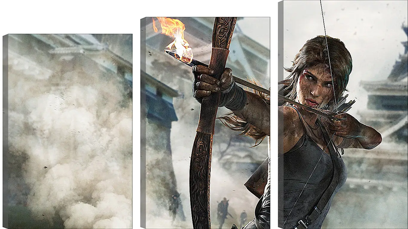 Модульная картина - tomb raider definitive edition, crystal dynamics, lara croft