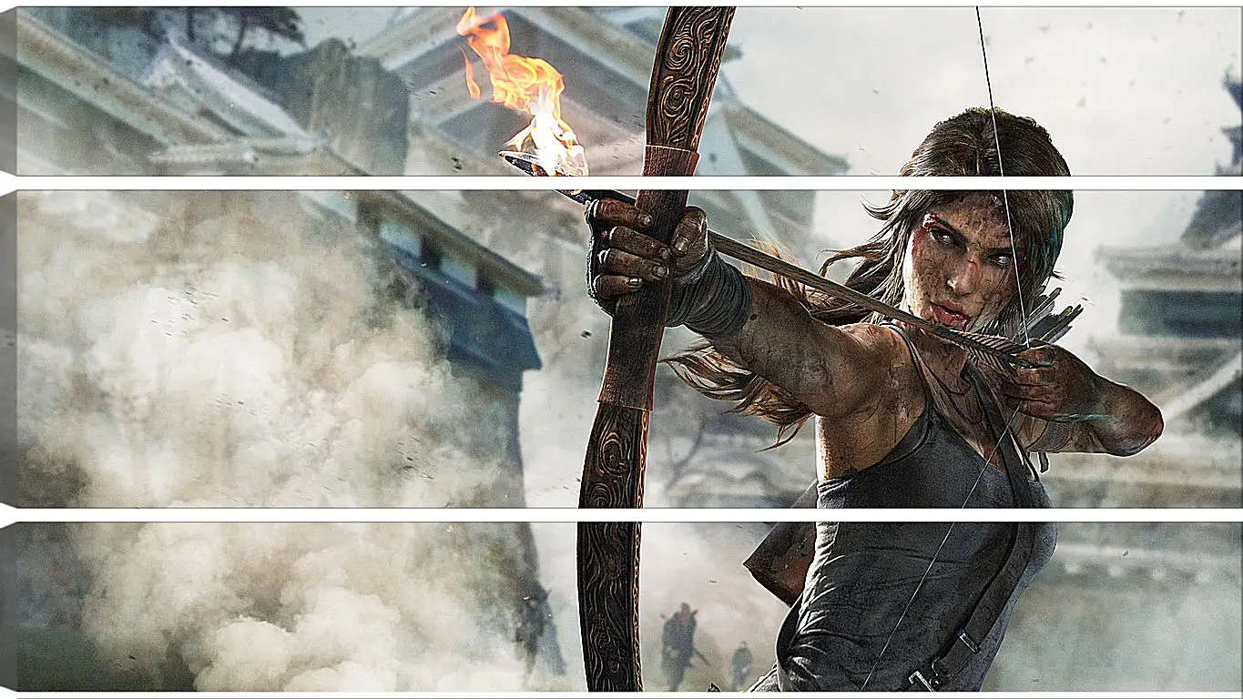 Модульная картина - tomb raider definitive edition, crystal dynamics, lara croft