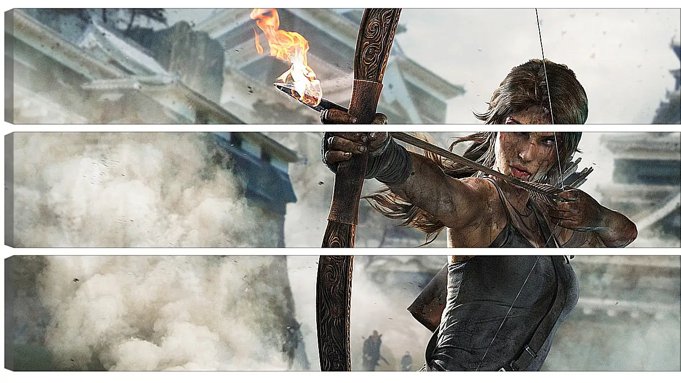 Модульная картина - tomb raider definitive edition, crystal dynamics, lara croft