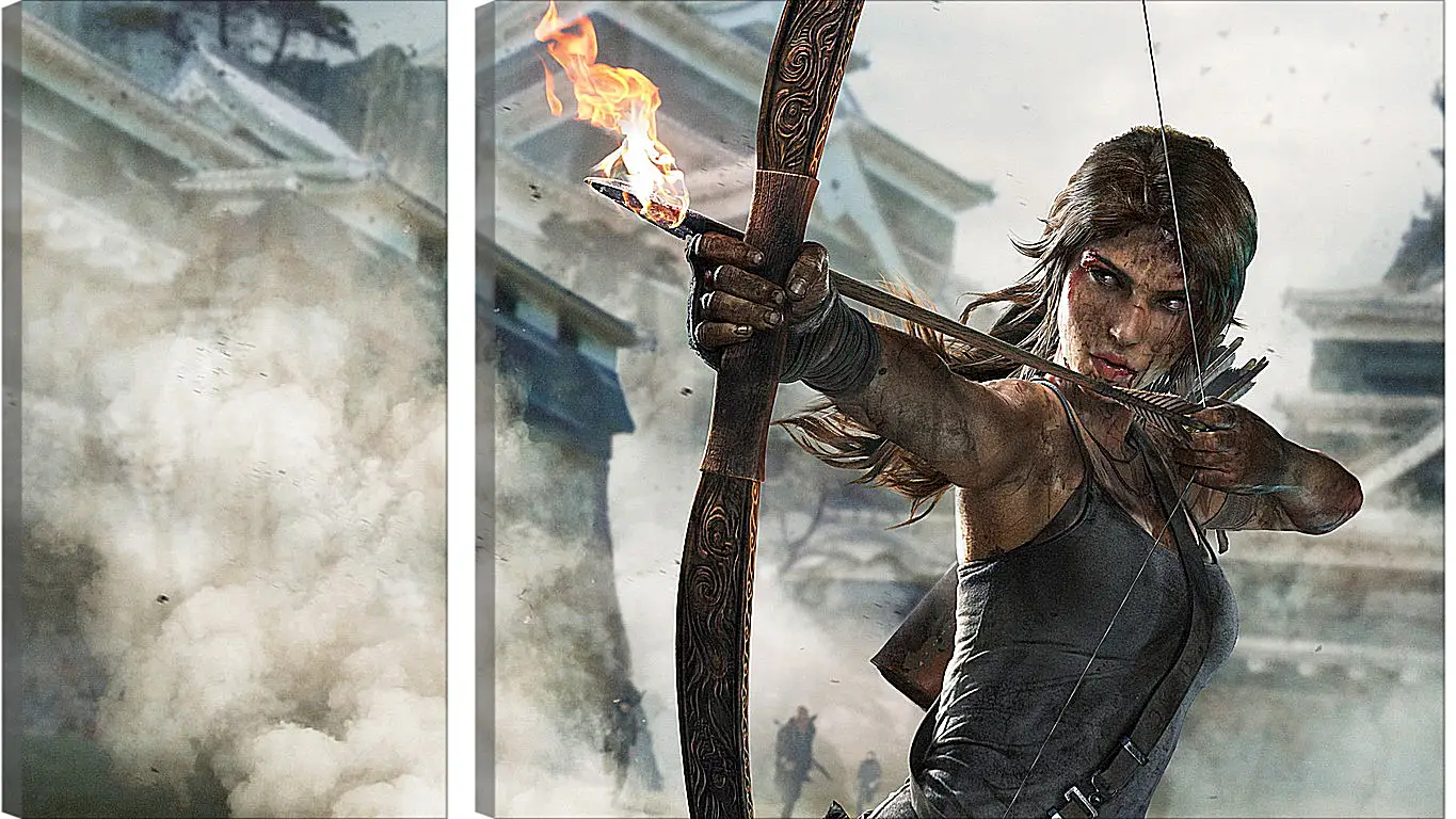 Модульная картина - tomb raider definitive edition, crystal dynamics, lara croft