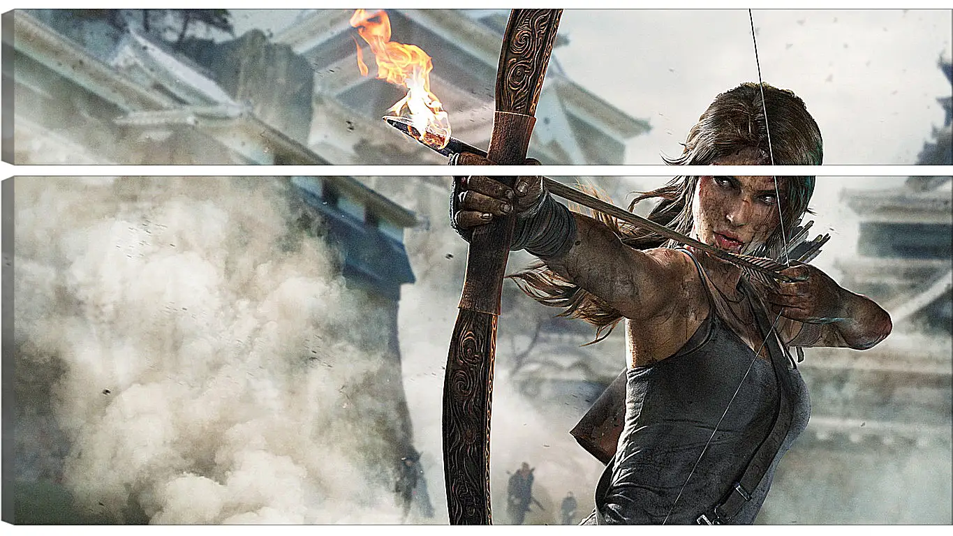 Модульная картина - tomb raider definitive edition, crystal dynamics, lara croft