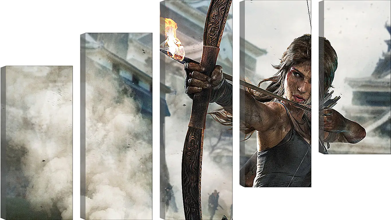 Модульная картина - tomb raider definitive edition, crystal dynamics, lara croft