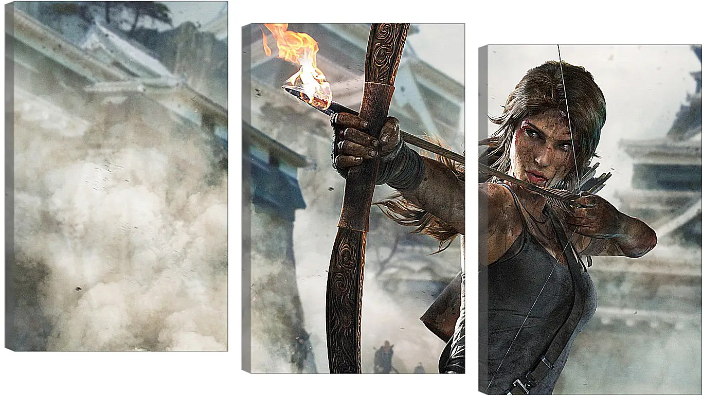 Модульная картина - tomb raider definitive edition, crystal dynamics, lara croft