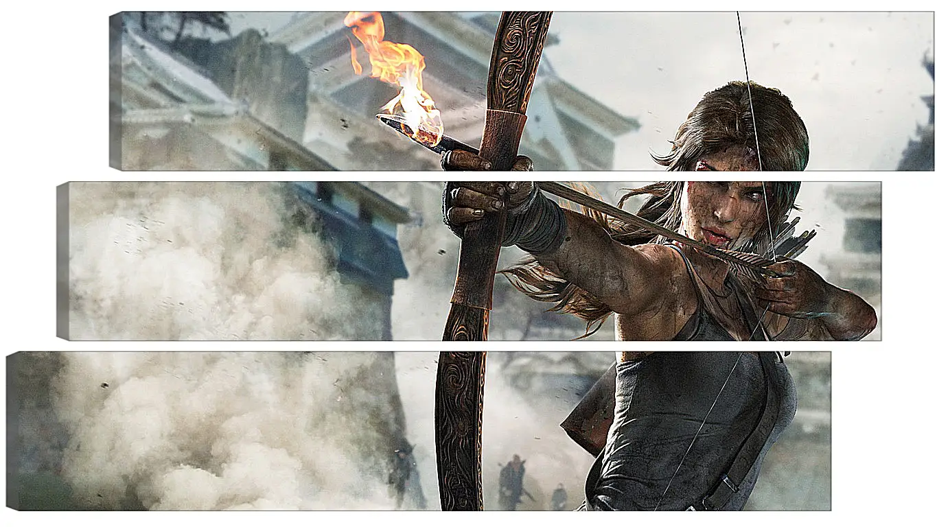 Модульная картина - tomb raider definitive edition, crystal dynamics, lara croft