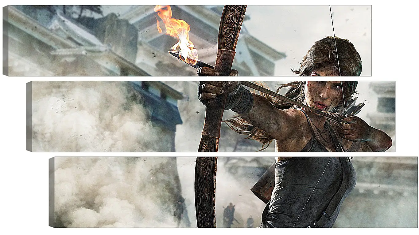 Модульная картина - tomb raider definitive edition, crystal dynamics, lara croft