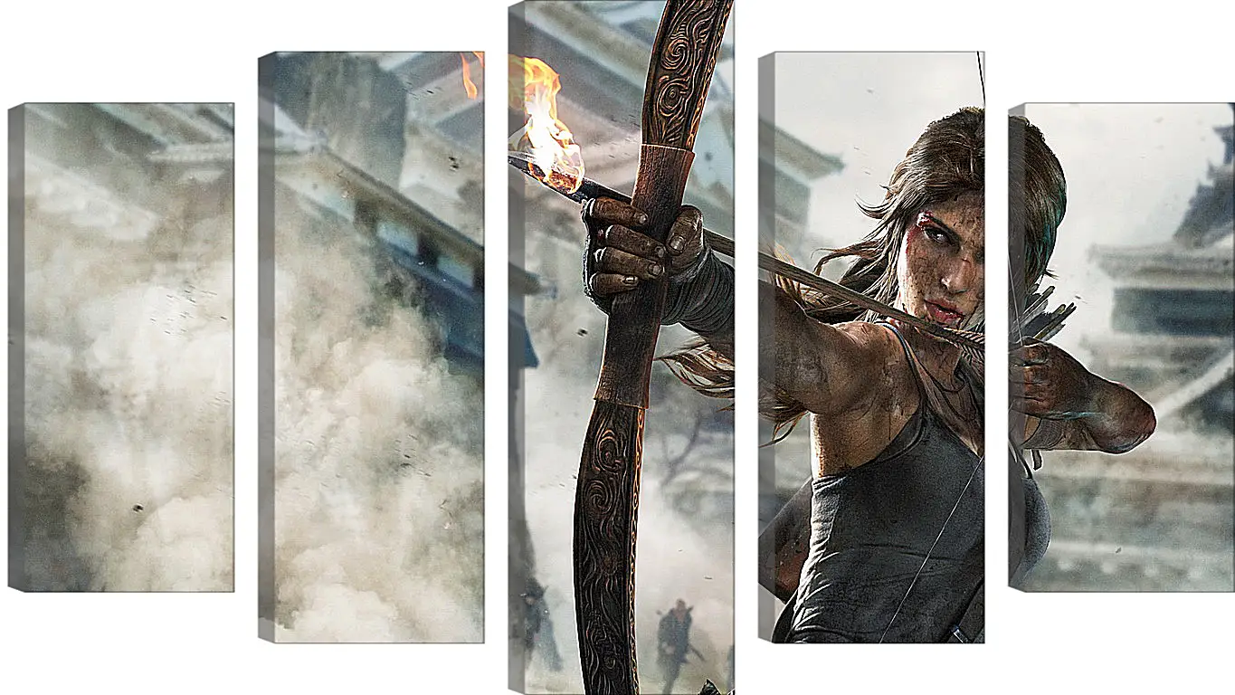 Модульная картина - tomb raider definitive edition, crystal dynamics, lara croft