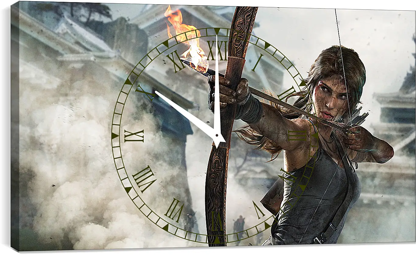 Часы картина - tomb raider definitive edition, crystal dynamics, lara croft