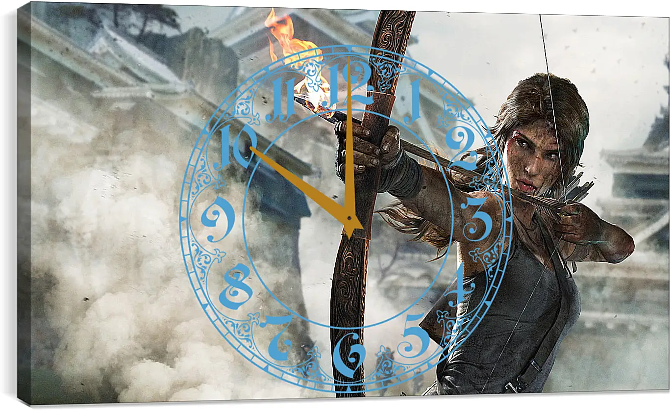 Часы картина - tomb raider definitive edition, crystal dynamics, lara croft