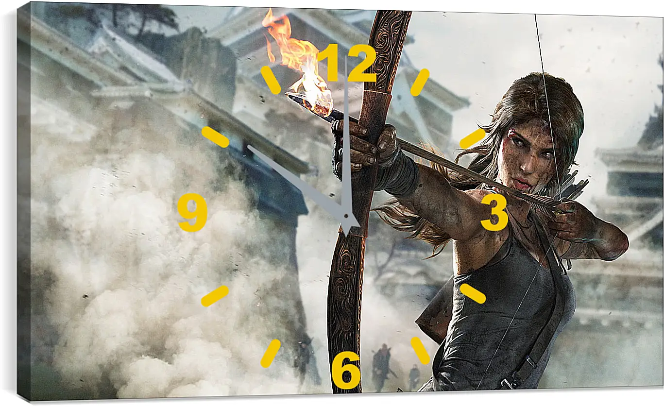 Часы картина - tomb raider definitive edition, crystal dynamics, lara croft