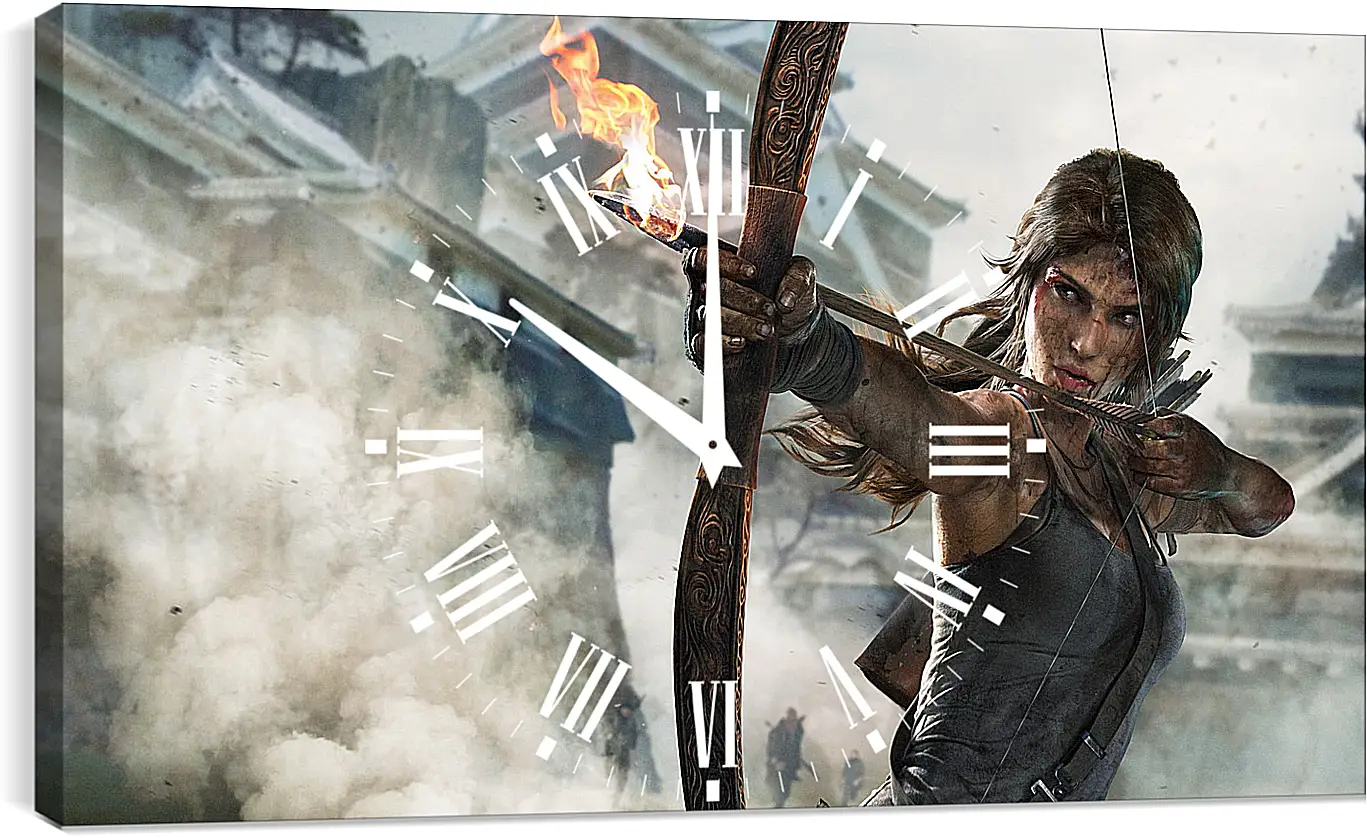 Часы картина - tomb raider definitive edition, crystal dynamics, lara croft