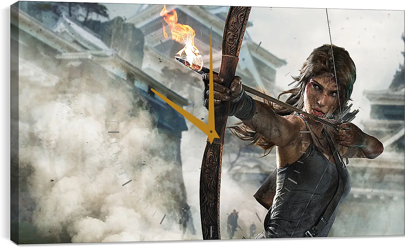 Часы картина - tomb raider definitive edition, crystal dynamics, lara croft