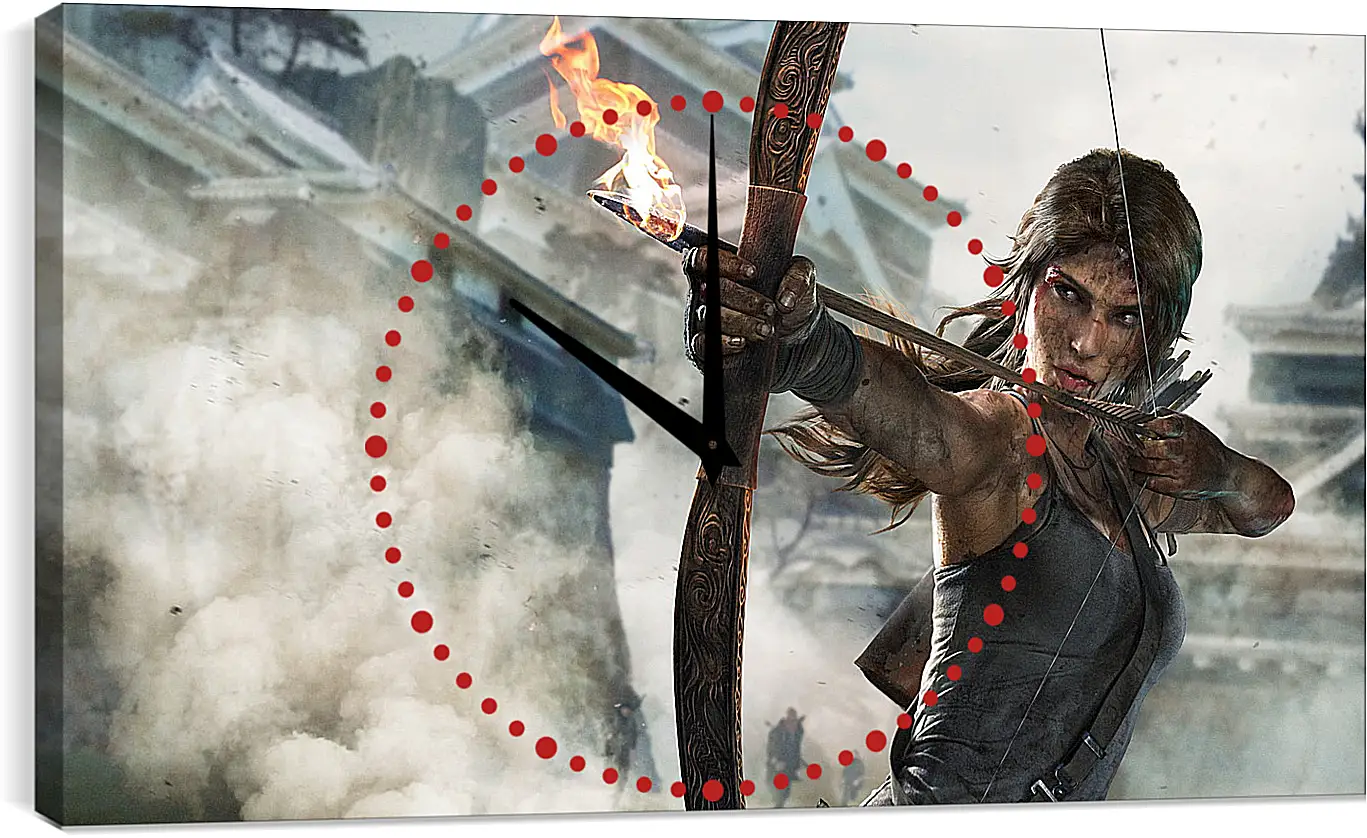 Часы картина - tomb raider definitive edition, crystal dynamics, lara croft