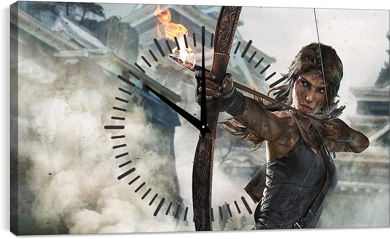 Часы картина - tomb raider definitive edition, crystal dynamics, lara croft