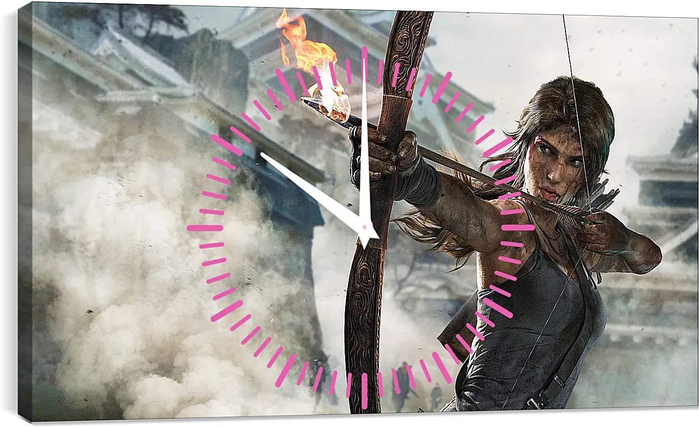 Часы картина - tomb raider definitive edition, crystal dynamics, lara croft