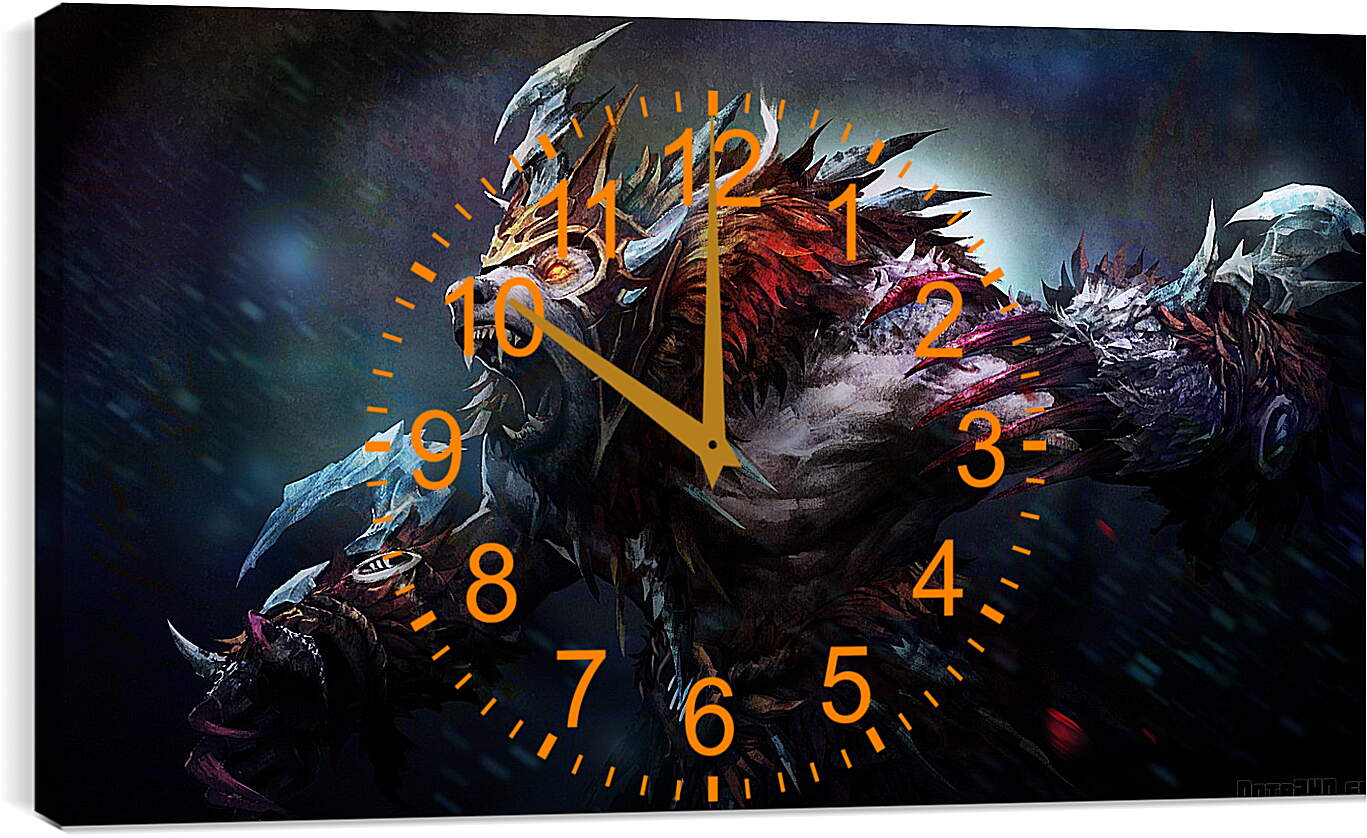 Часы картина - ursa, dota 2, cryogenic embrace set