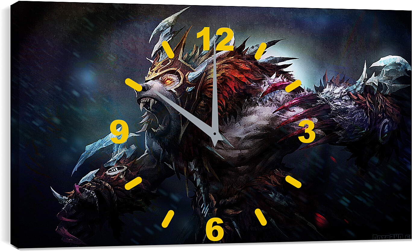 Часы картина - ursa, dota 2, cryogenic embrace set