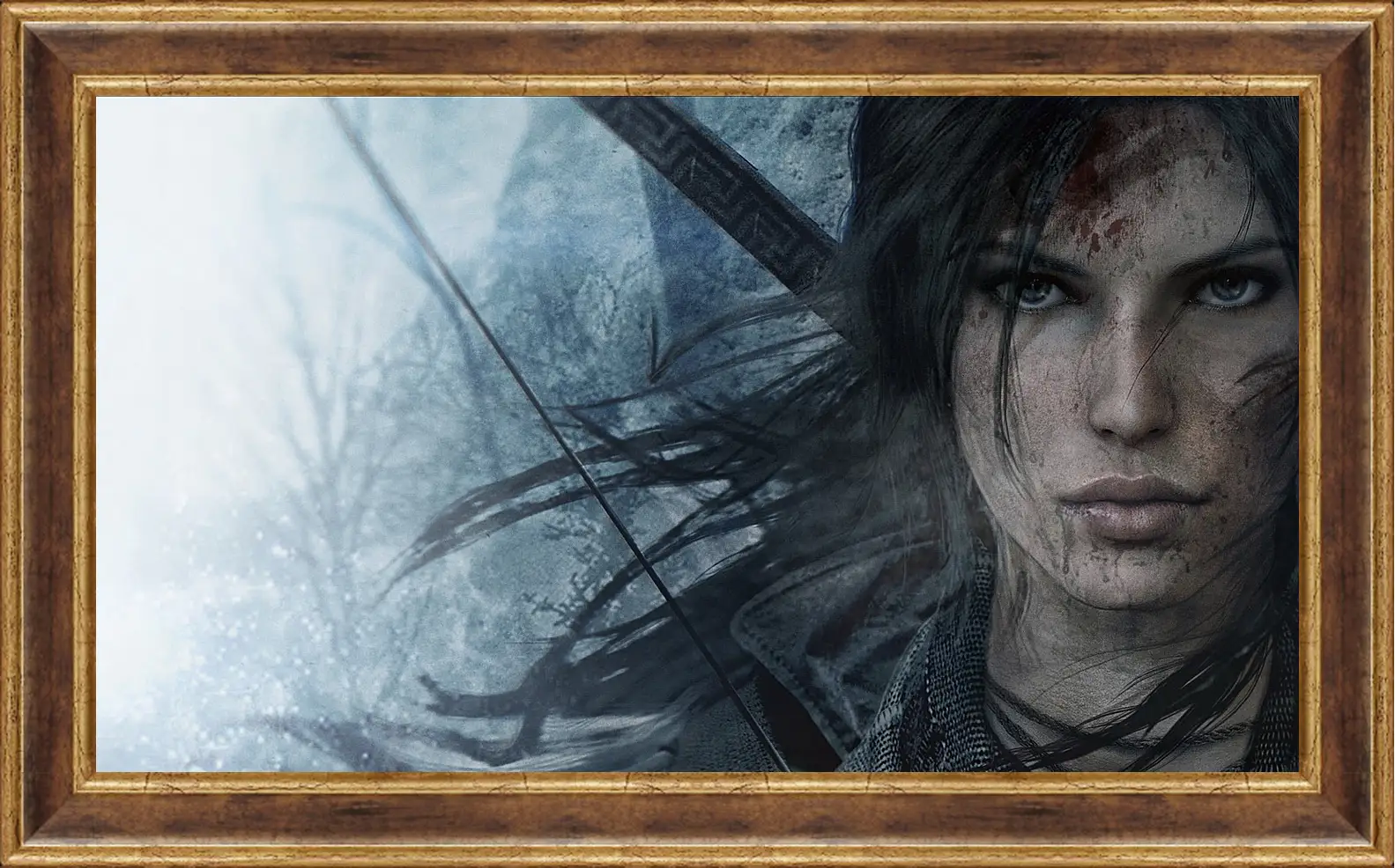 Картина в раме - lara croft, rise of the tomb raider, face