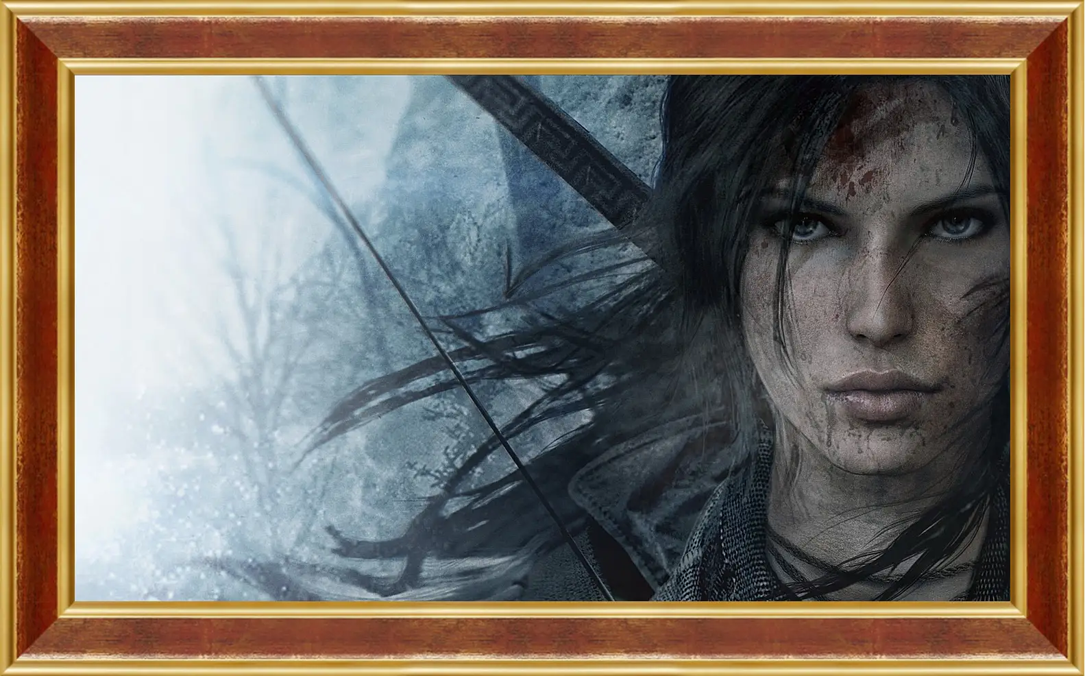 Картина в раме - lara croft, rise of the tomb raider, face