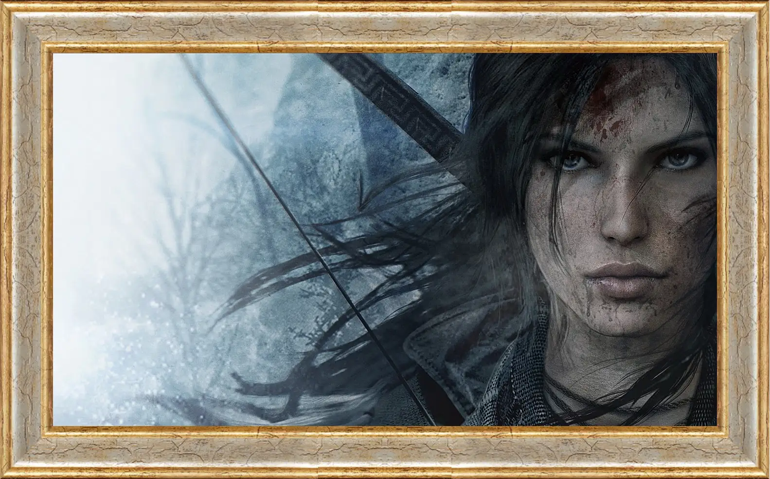 Картина в раме - lara croft, rise of the tomb raider, face