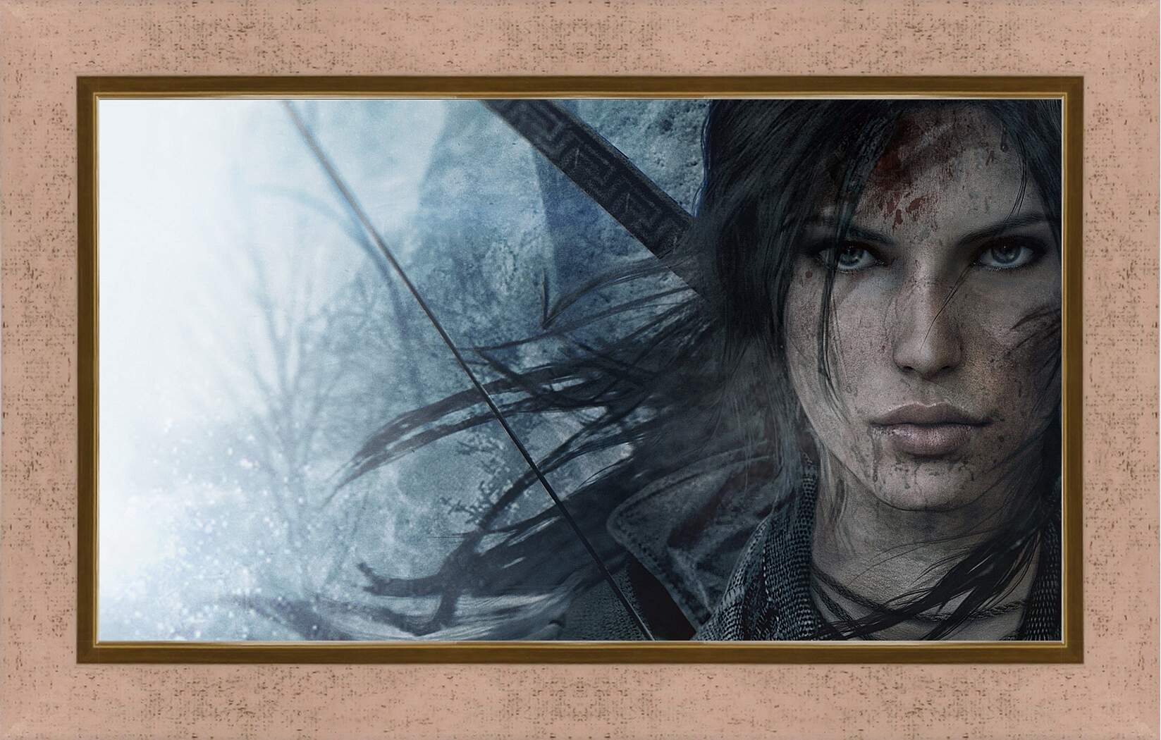 Картина в раме - lara croft, rise of the tomb raider, face