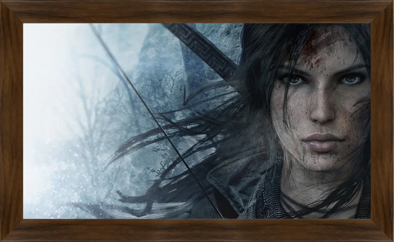 Картина в раме - lara croft, rise of the tomb raider, face