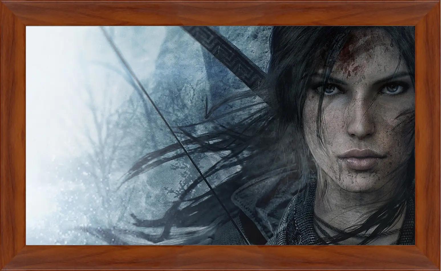 Картина в раме - lara croft, rise of the tomb raider, face