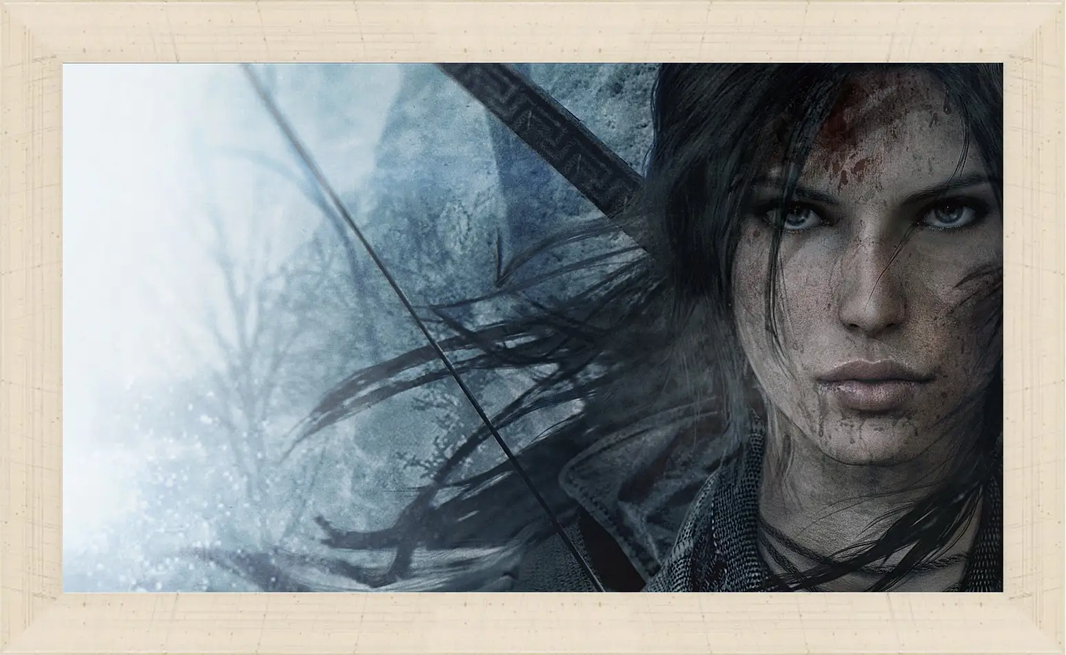 Картина в раме - lara croft, rise of the tomb raider, face