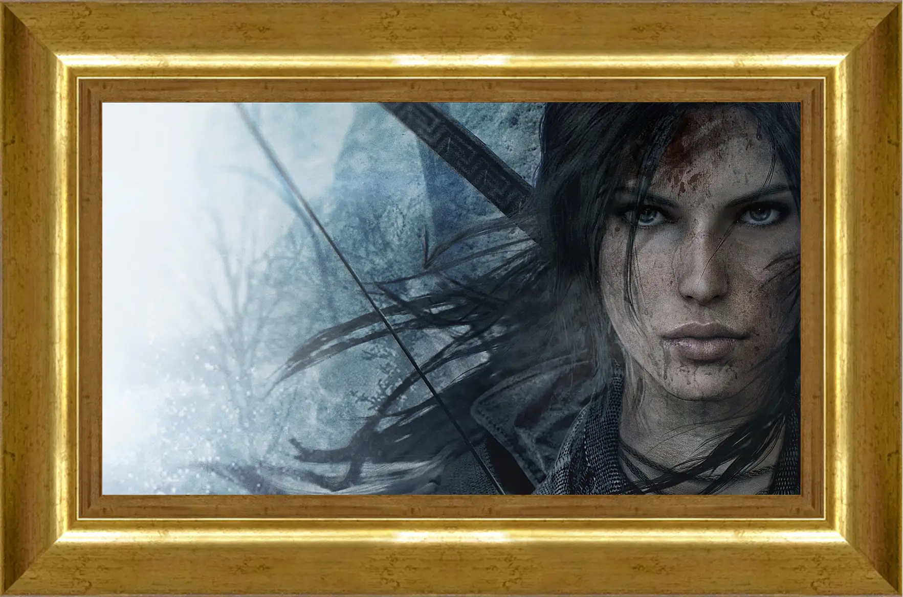 Картина в раме - lara croft, rise of the tomb raider, face