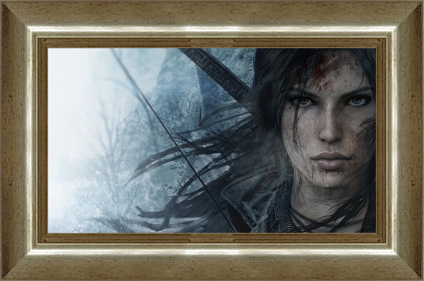 Картина в раме - lara croft, rise of the tomb raider, face